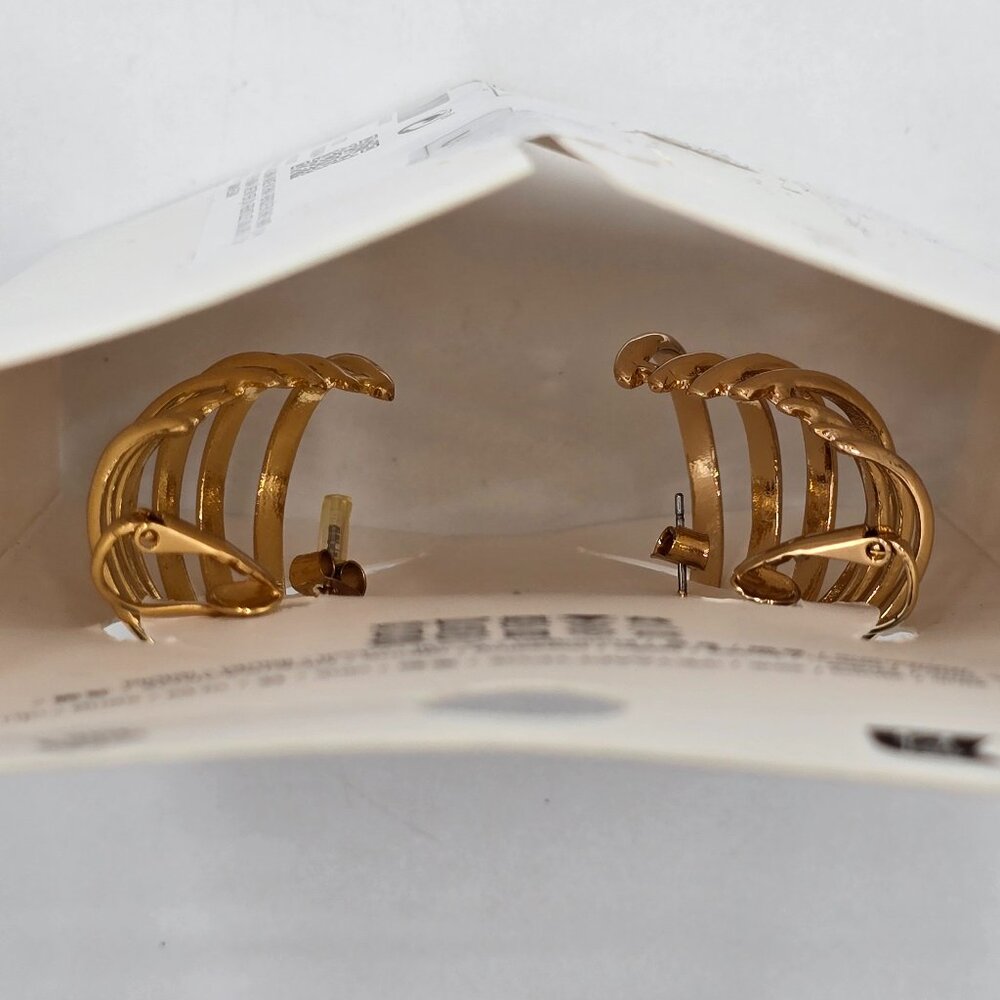 Zara - Gold Ear Cuff Earrings - NWT - Picture 7 of 14